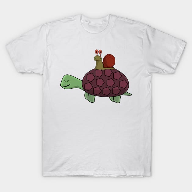 Snail over Turtle T-Shirt by Mad&Happy